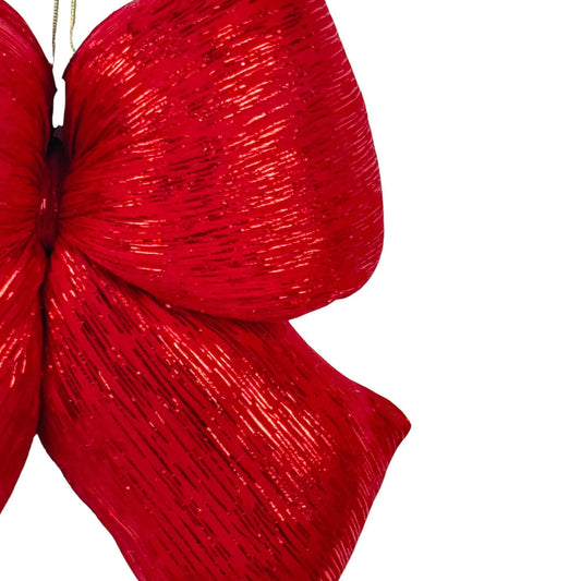 Moño Decorativo Rojo – 34 x 25 cm