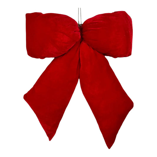 Moño Decorativo Rojo – 48 x 32 cm