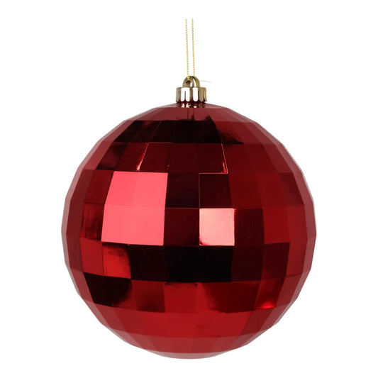 Juego de Esferas Decorativas Rojas 15 cm – 2 Piezas