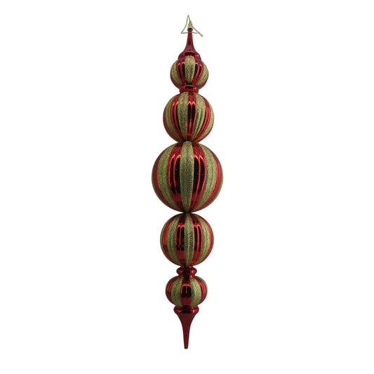 Adorno Colgante Rojo con Dorado – 92 cm