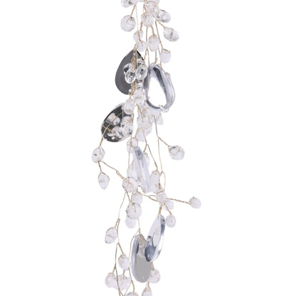 Adorno Colgante con Gotas de Cristal Acrílico – 45 cm