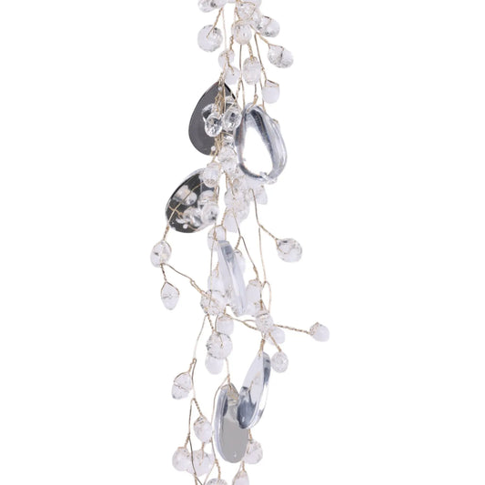 Adorno Colgante con Gotas de Cristal Acrílico – 45 cm