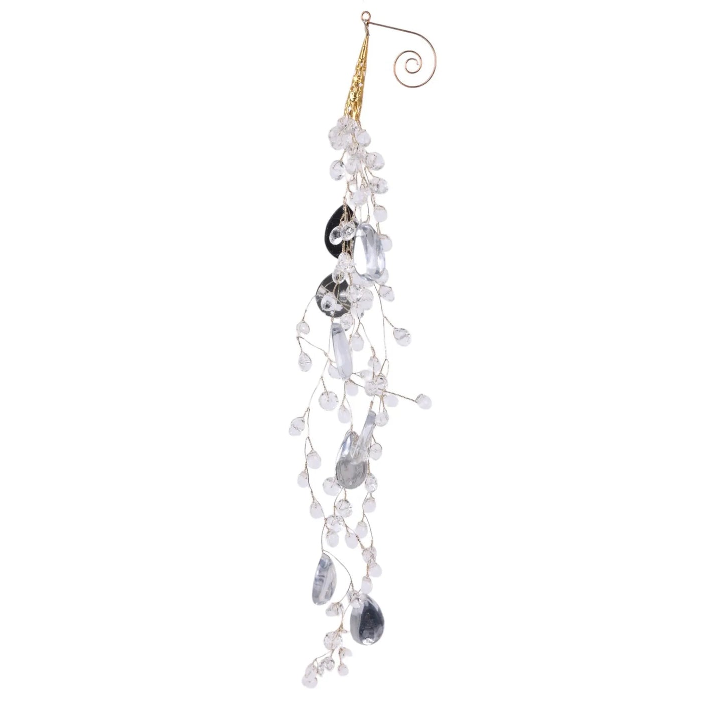 Adorno Colgante con Gotas de Cristal Acrílico – 45 cm