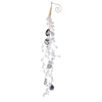 Adorno Colgante con Gotas de Cristal Acrílico – 45 cm
