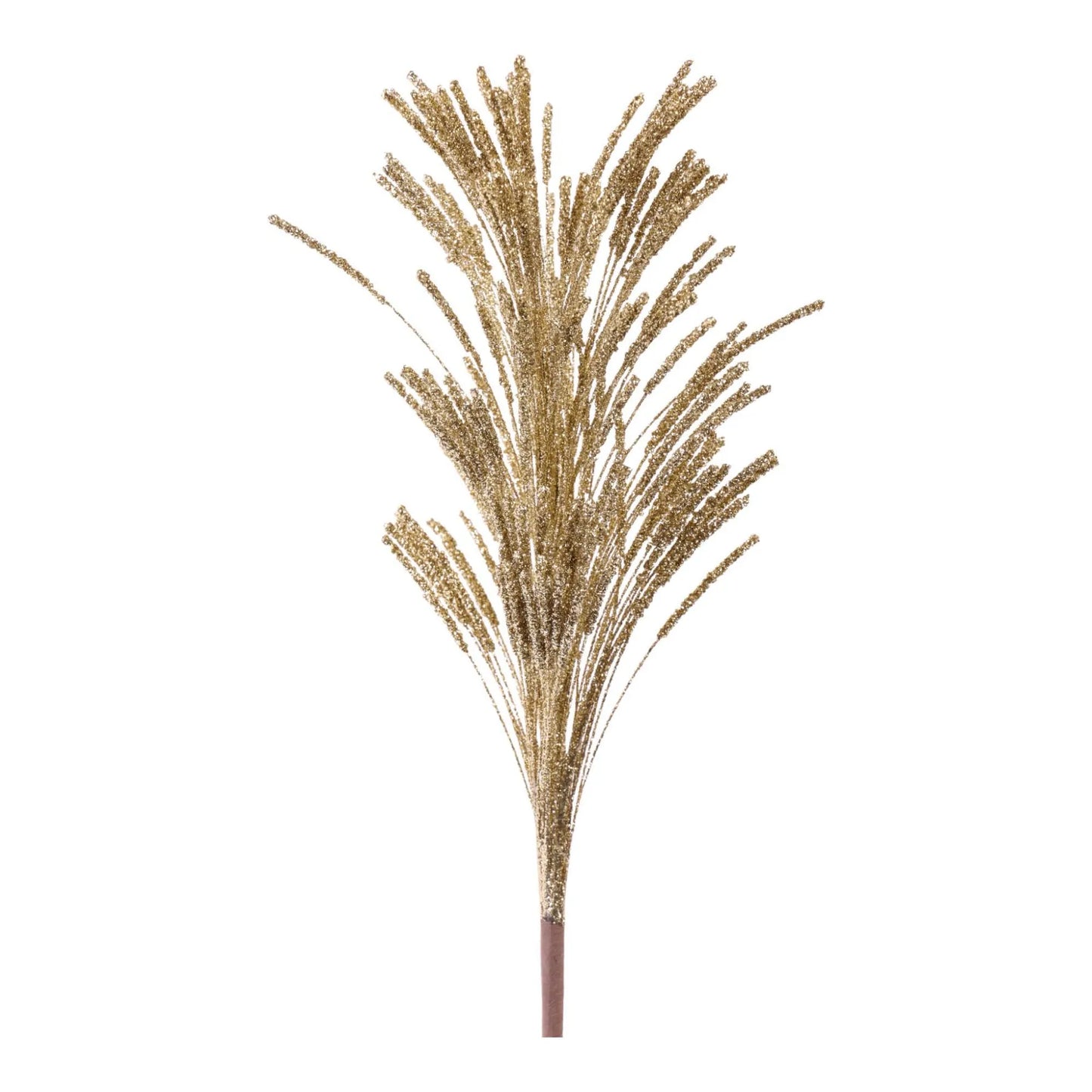 Follaje Decorativo Dorado con Brillos – 60 cm