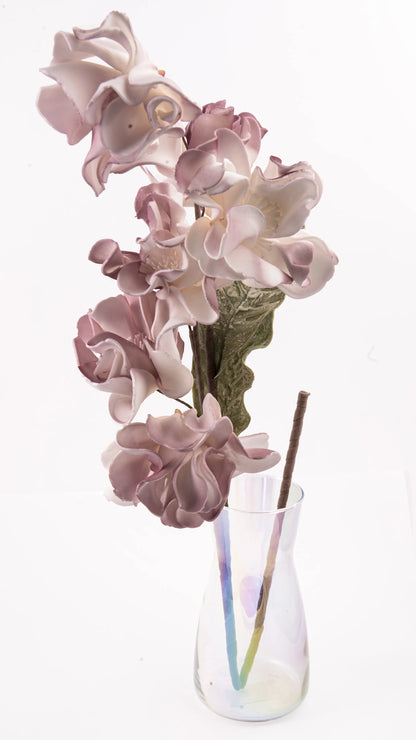 Flor Artificial Rosa 97 cm en Tonos Rosados – Rama Decorativa Sintética Realista para Interior