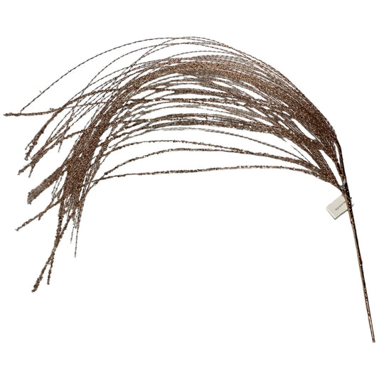 Follaje Decorativo Escarchado en Dorado Brillante – 125 cm