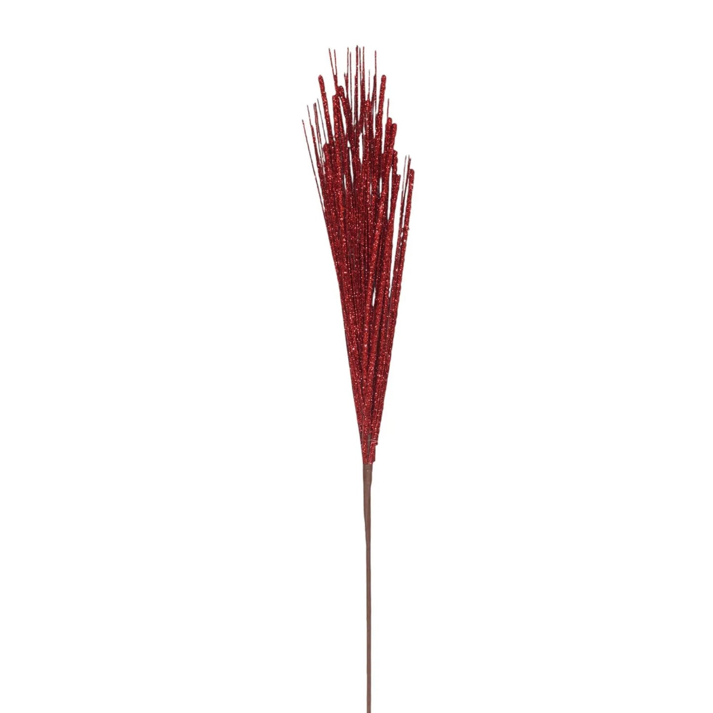 Follaje Decorativo Rojo con Acabado Brillante – 73 cm