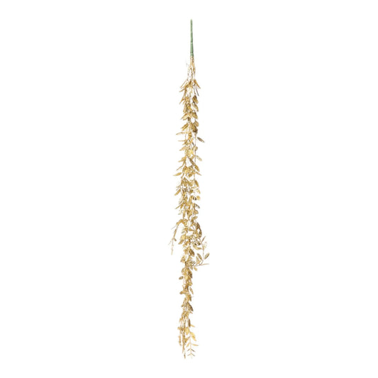 Guirnalda Decorativa Dorada con Escarcha – 93 cm