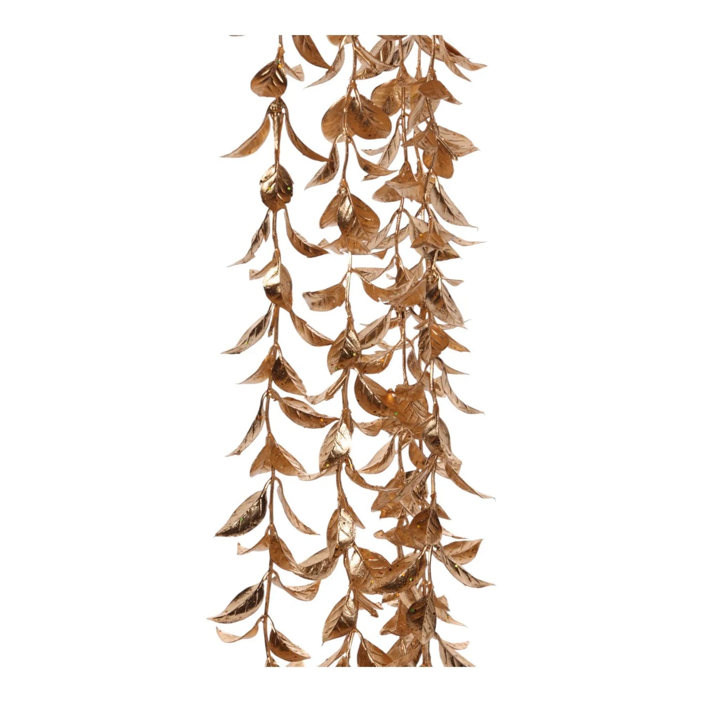 Guirnalda Decorativa Dorada Champagne con Escarcha – 83 cm