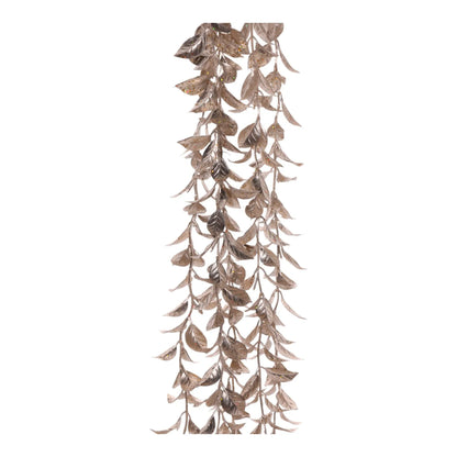 Guirnalda Decorativa Dorada con Escarcha – 83 cm