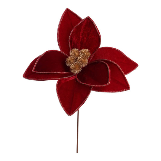 Flor Nochebuena Decorativa Roja – 41 x 40 cm