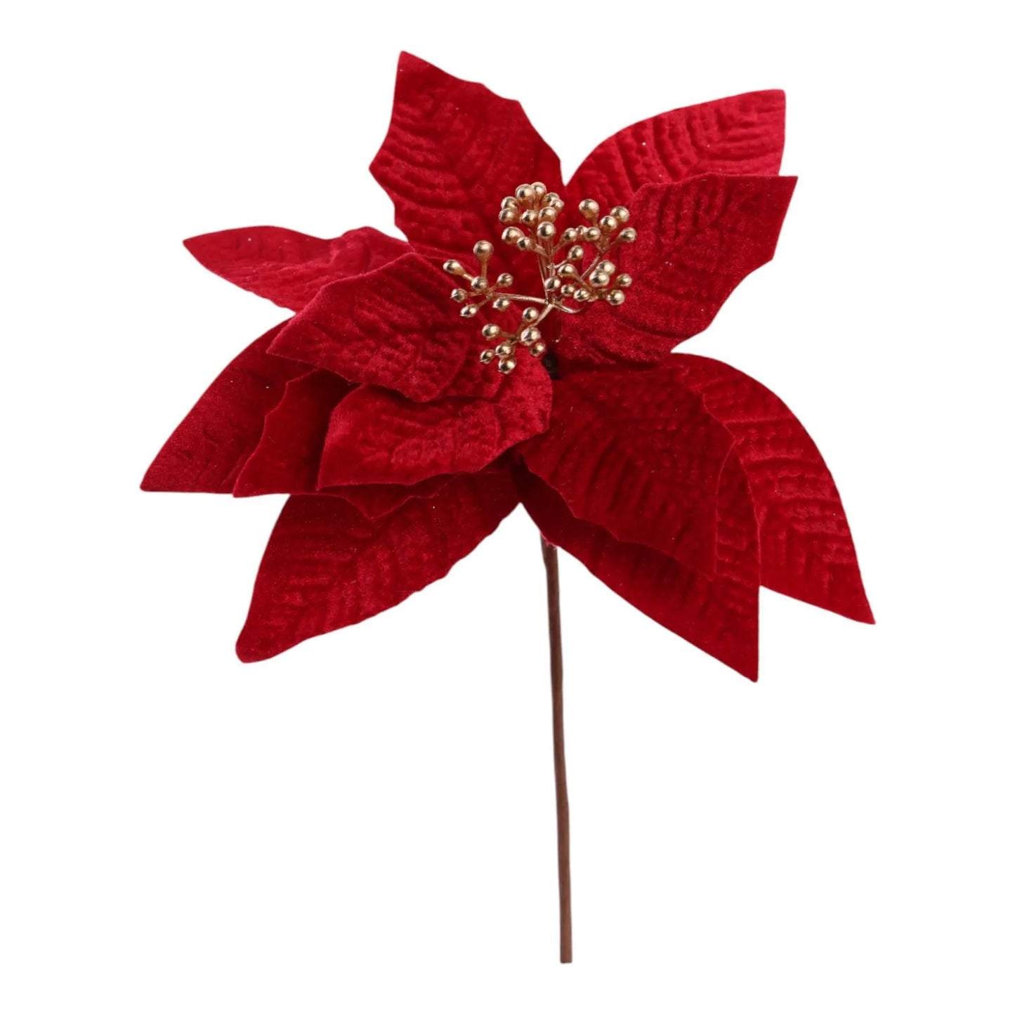 Nochebuena Decorativa Roja – 23 x 20 cm