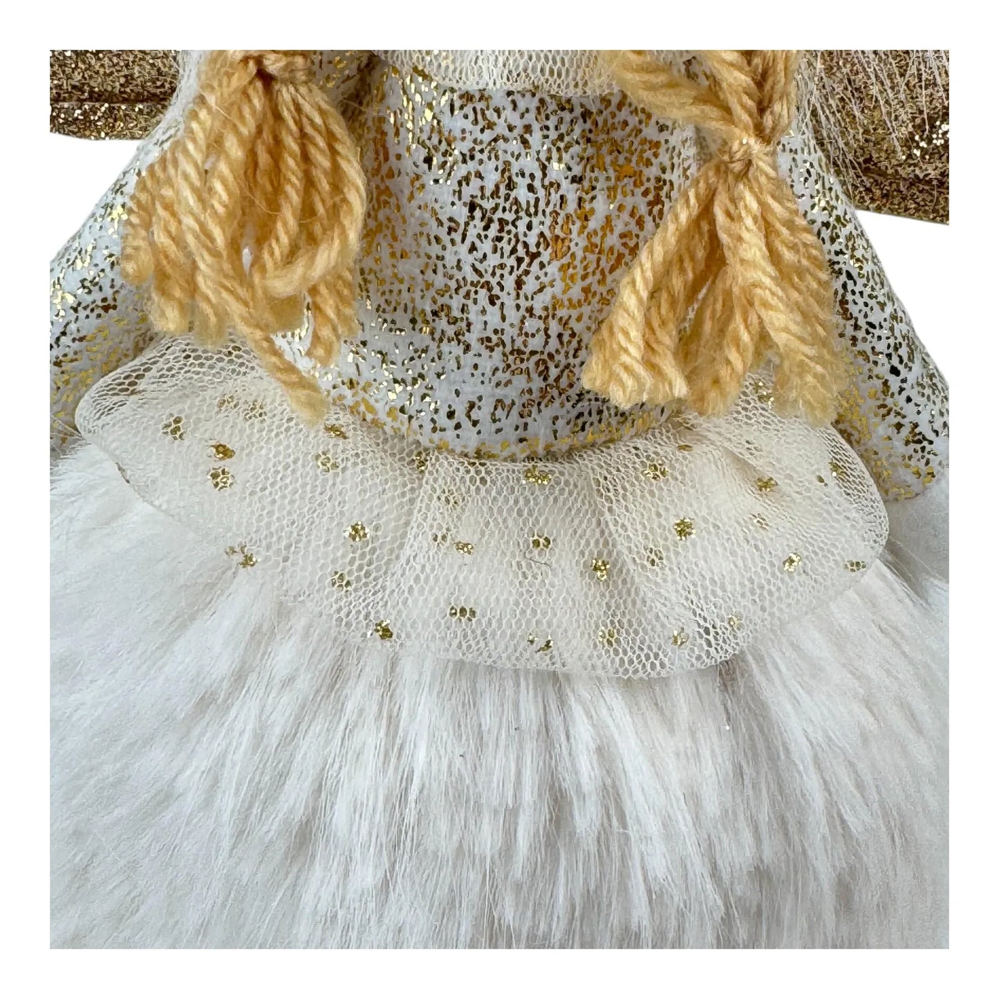 Ángel Decorativo con Alas Doradas – 50 cm