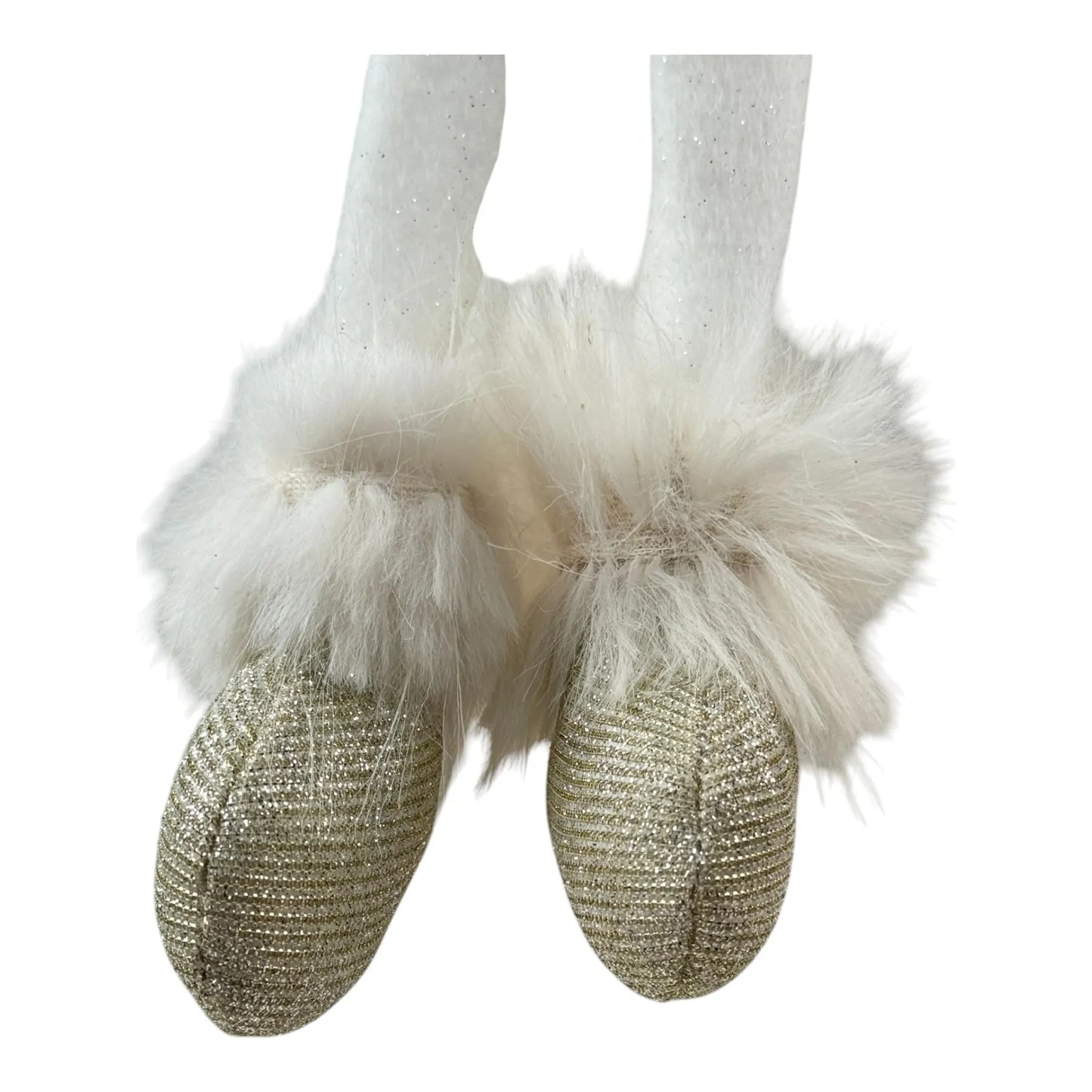 Ángel Decorativo Sentado con Alas Doradas – 56 cm