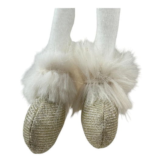 Ángel Decorativo Sentado con Alas Doradas – 56 cm