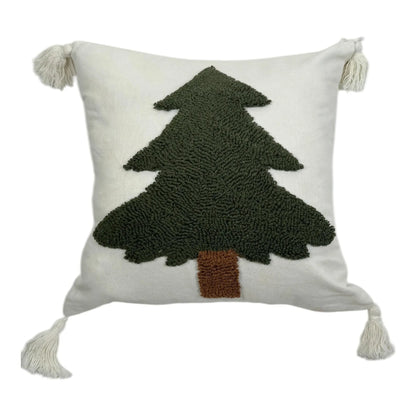 Cojín Decorativo con Árbol Navideño - 45 cm