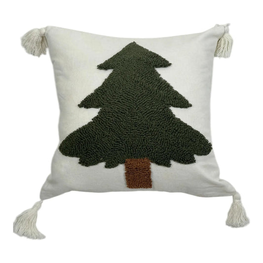 Cojín Decorativo con Árbol Navideño - 45 cm