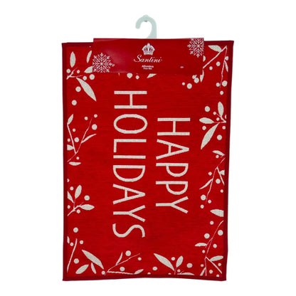 Tapete Navideño "Happy Holidays" - 48 x 69 cm