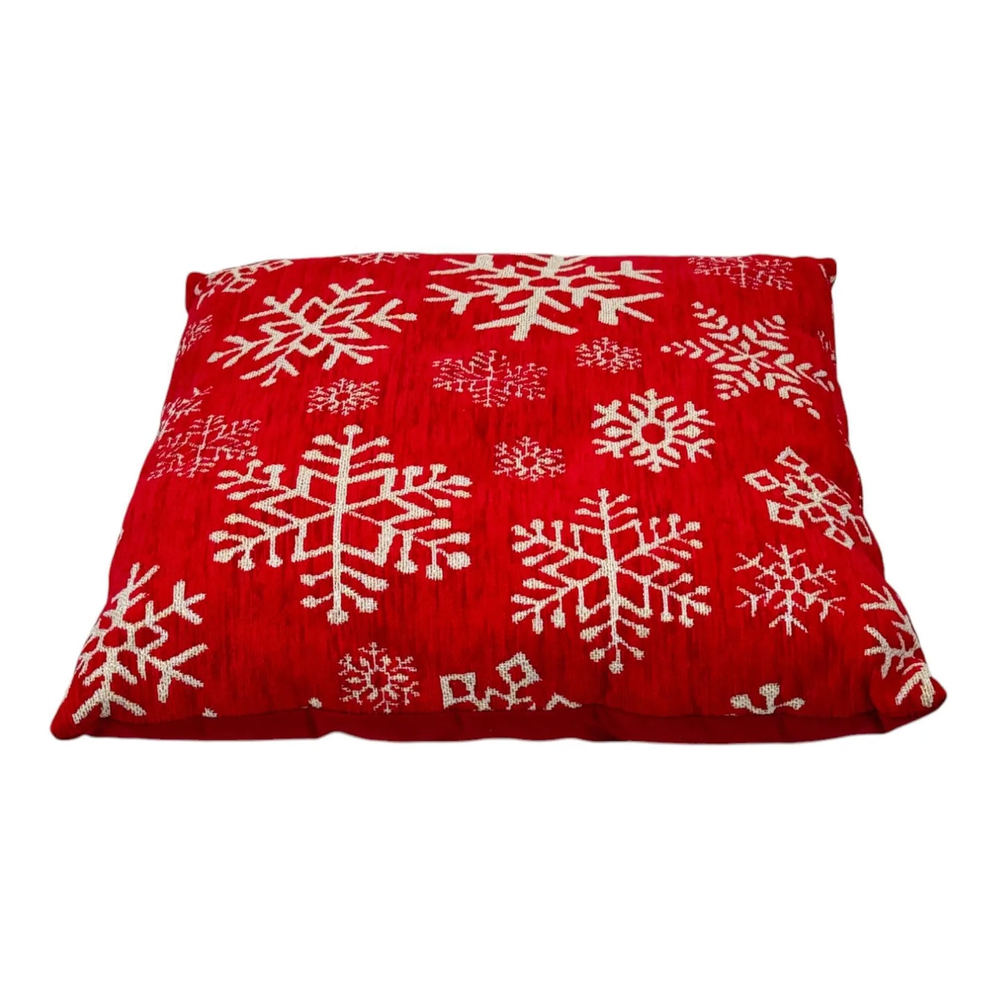 Cojín Navideño Copos de Nieve - 40x40 cm
