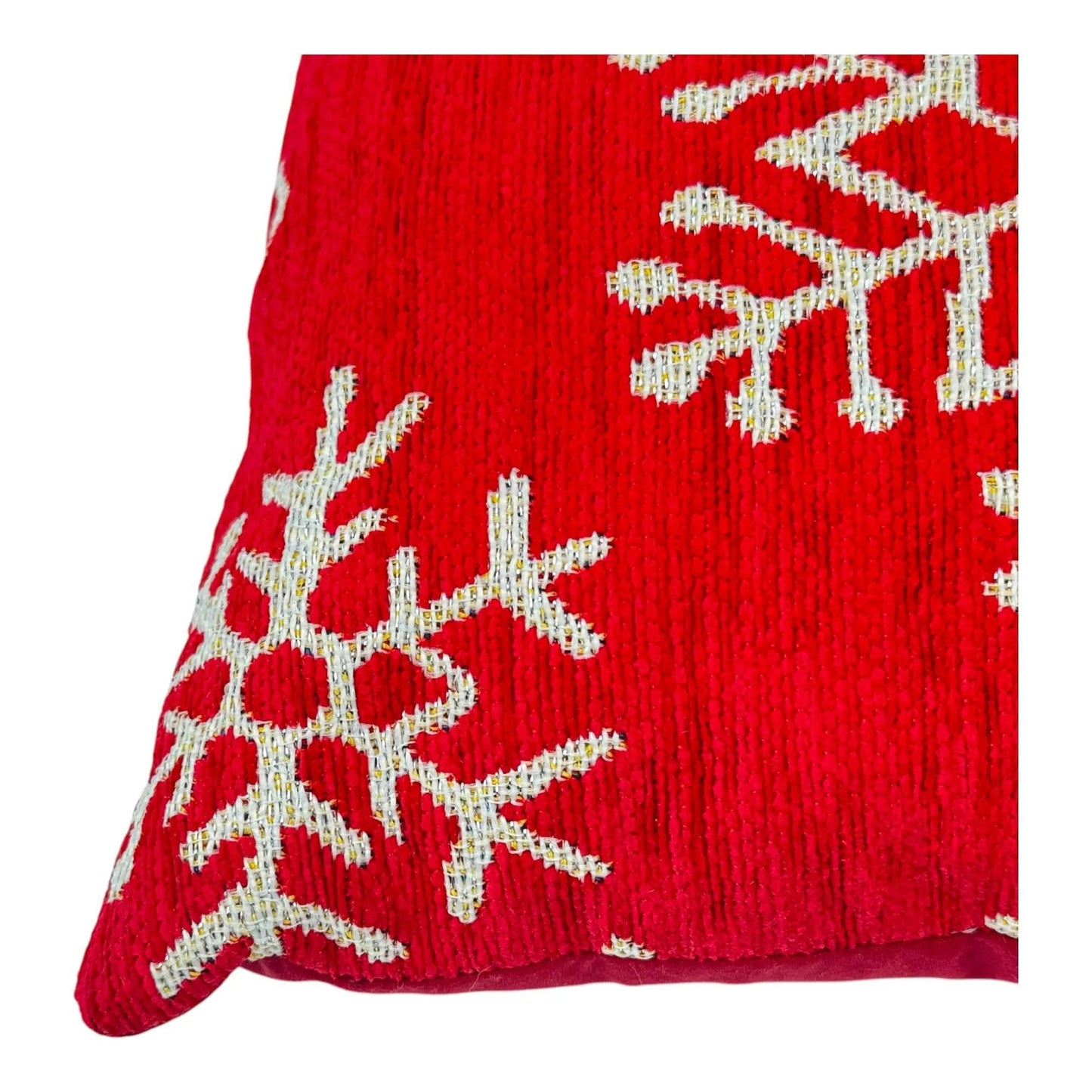 Cojín Navideño Copos de Nieve - 40x40 cm