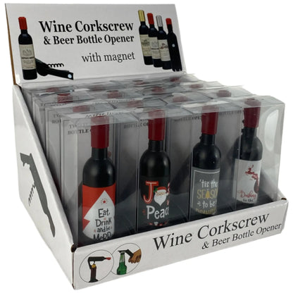 Sacacorchos Magnético y Abridor de Botellas – 11.4 cm