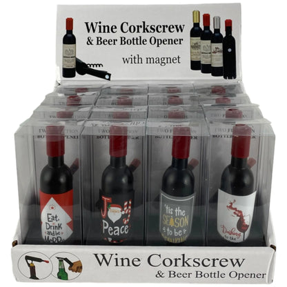 Sacacorchos Magnético y Abridor de Botellas – 11.4 cm