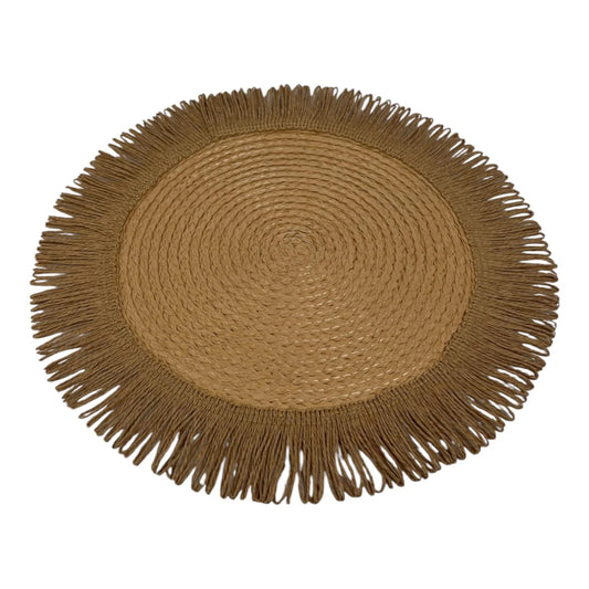 Individual Redondo con Flecos – 38 cm