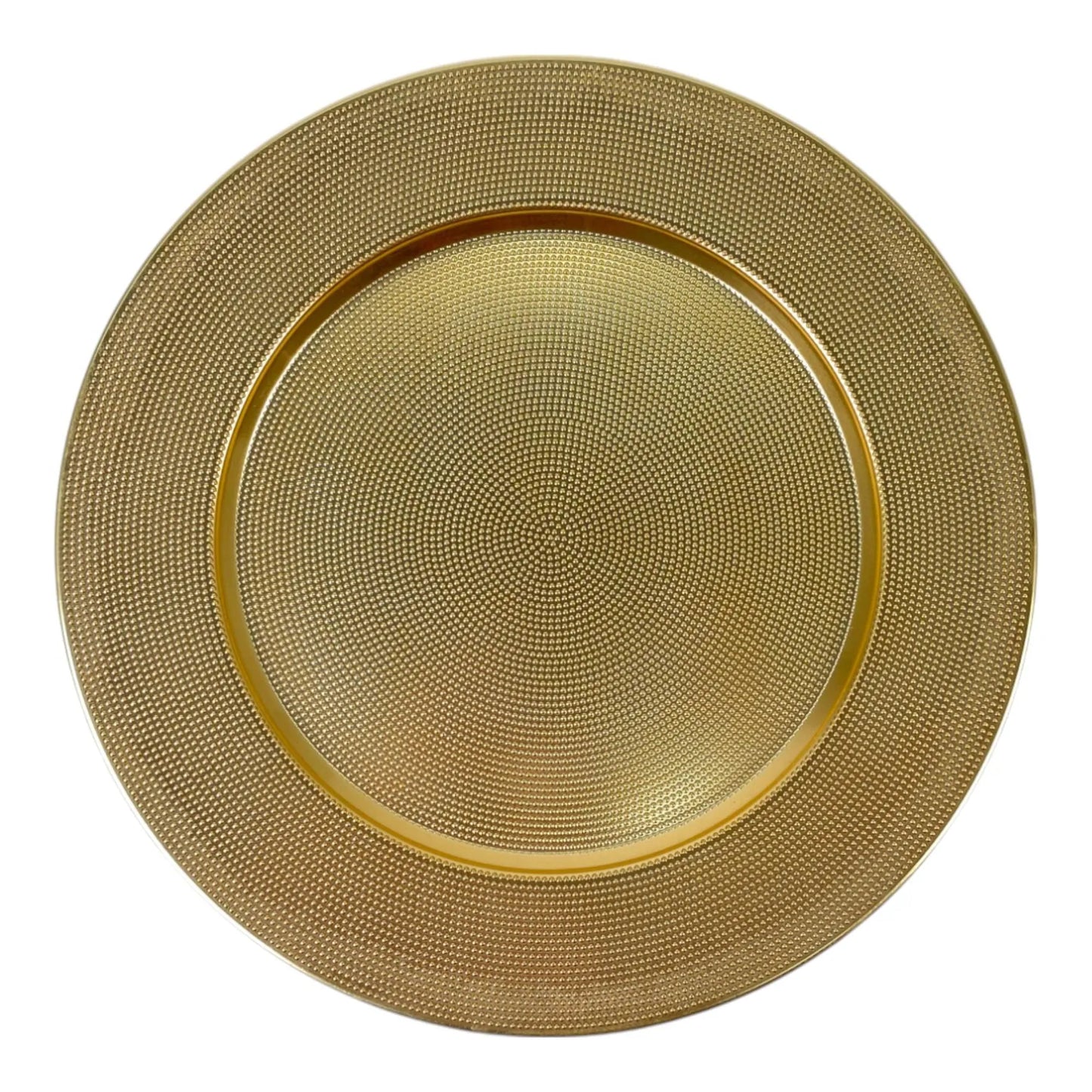 Portaplato Dorado Texturizado - 33 cm