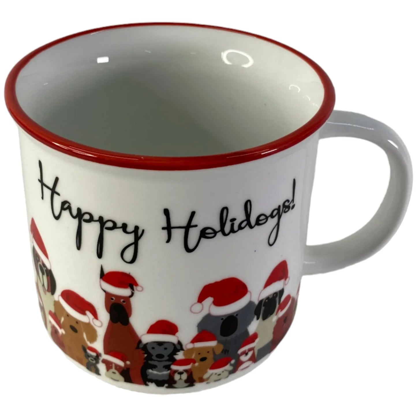 Taza "Happy Holidogs" Navideña - 12 oz