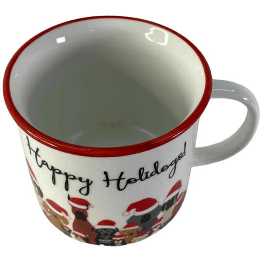 Taza "Happy Holidogs" Navideña - 12 oz