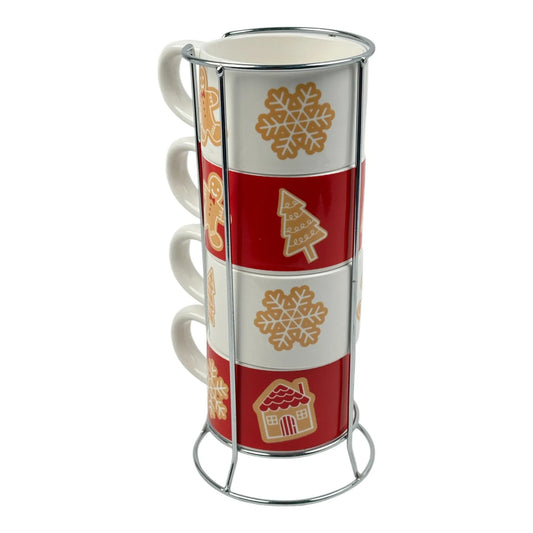 Juego de Tazas Navideñas 4 piezas - 10 oz