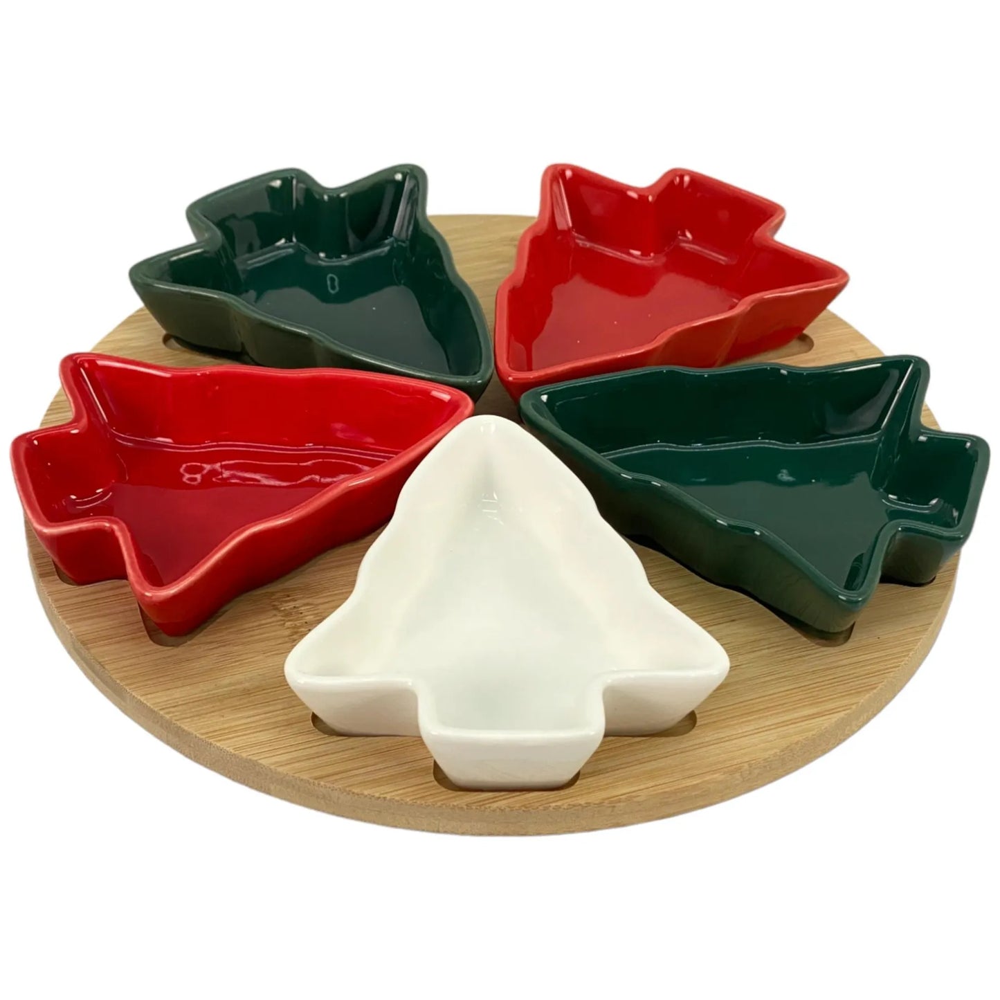 Juego de Platos para Dips con Bandeja – 6 Piezas