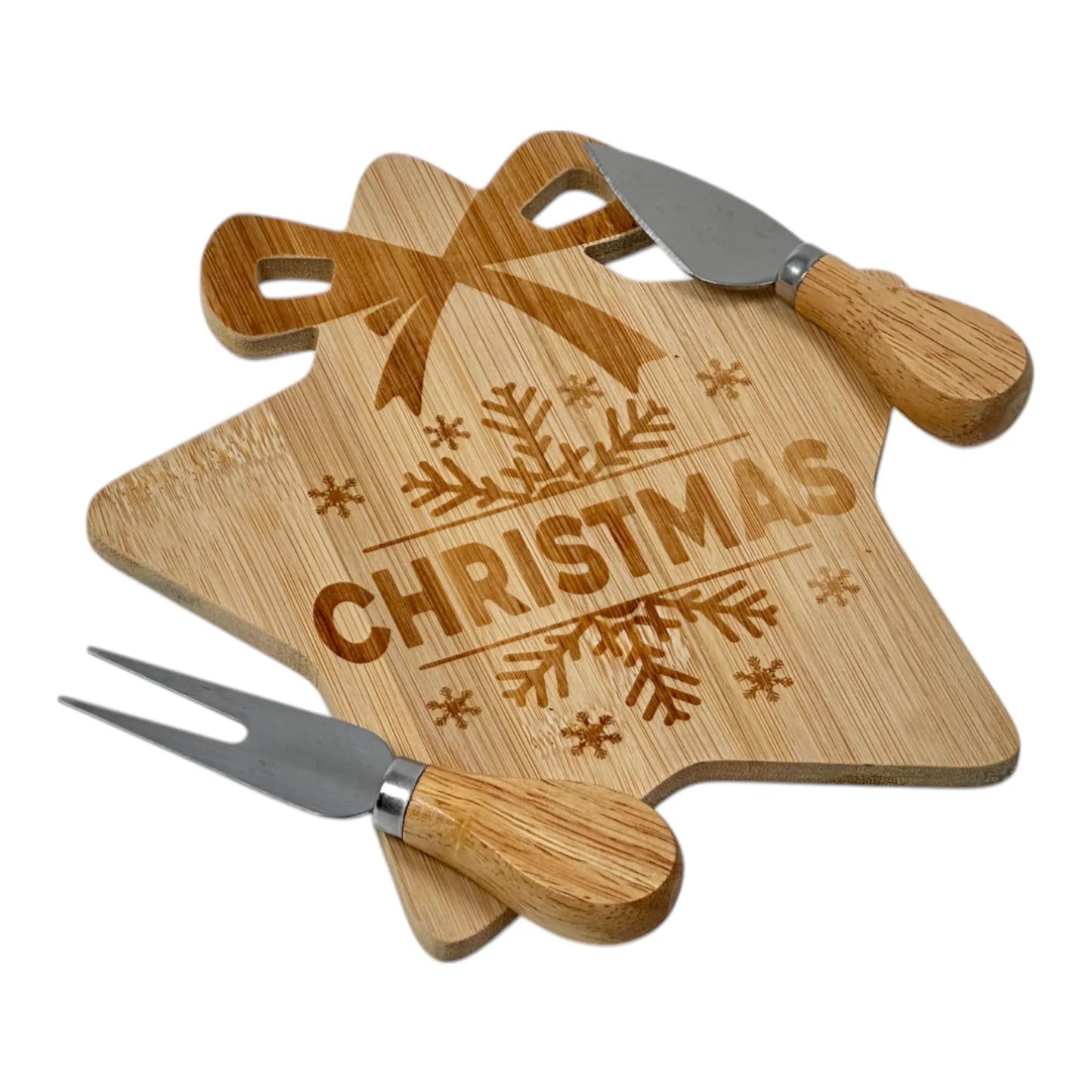 Juego de Tabla para Queso Navideño – 3 Piezas