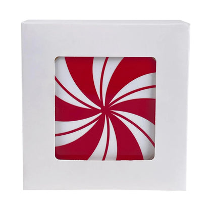 Juego de Portavasos Navideños Diseño Caramelo - 4 Piezas