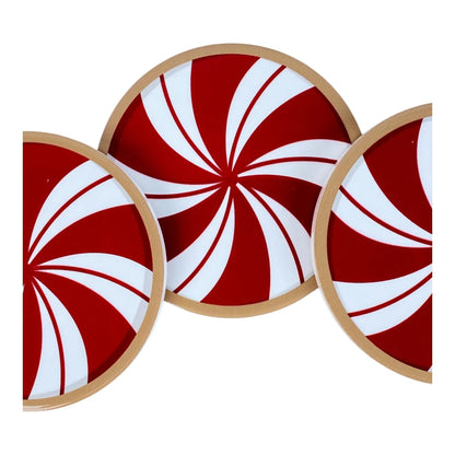 Juego de Portavasos Navideños Diseño Caramelo - 4 Piezas