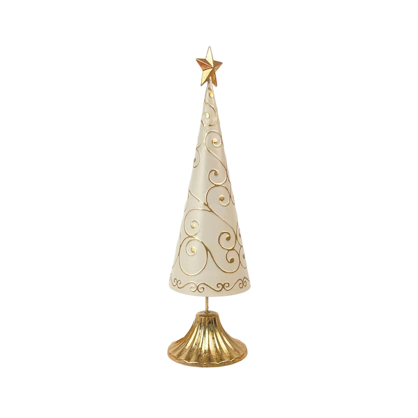 Árbol Decorativo de Hierro con Estrella 12.5×12.5×46 cm