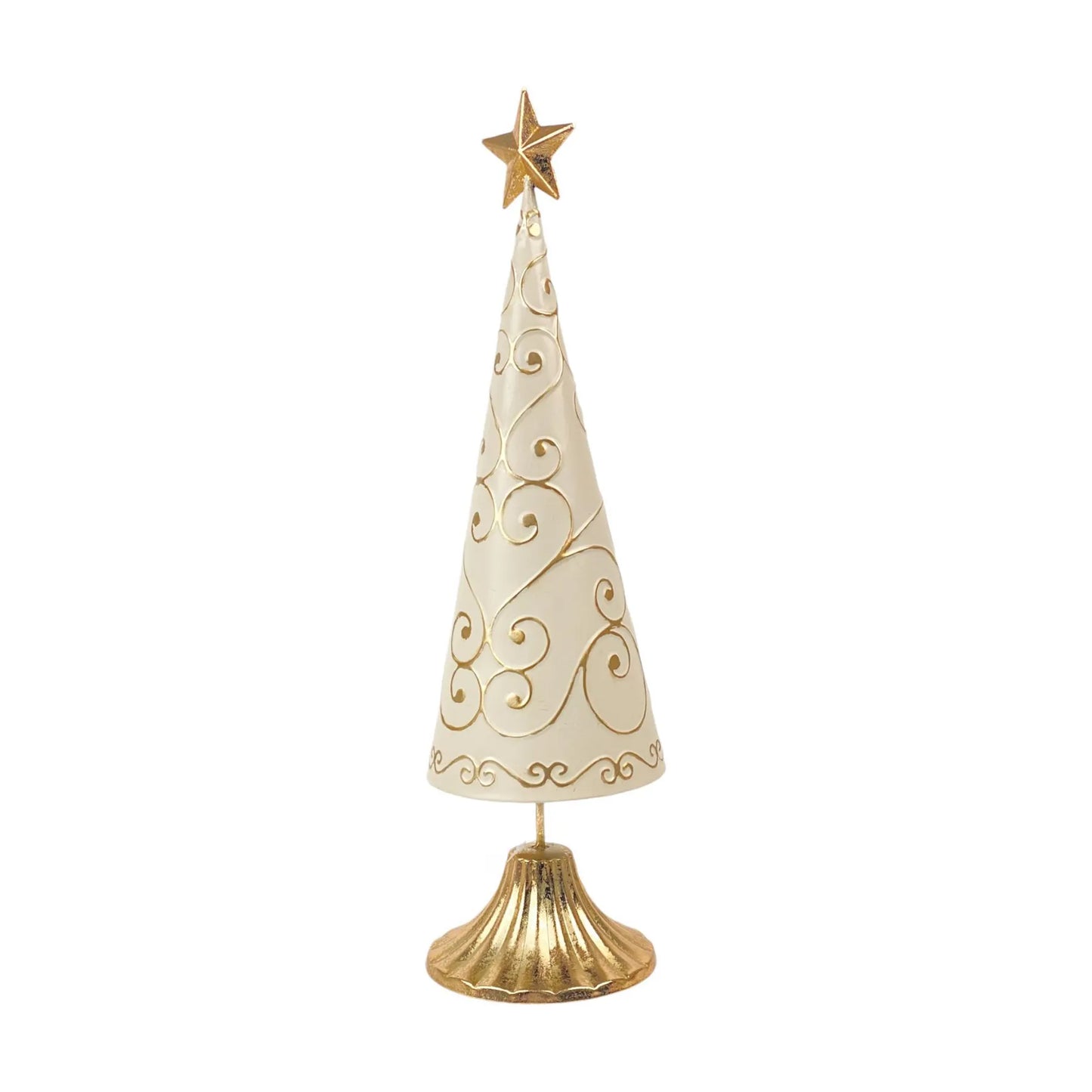 Árbol Decorativo de Hierro con Estrella 12.5×12.5×46 cm