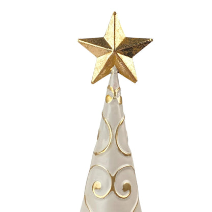 Árbol Decorativo de Hierro con Estrella 12.5×12.5×46 cm