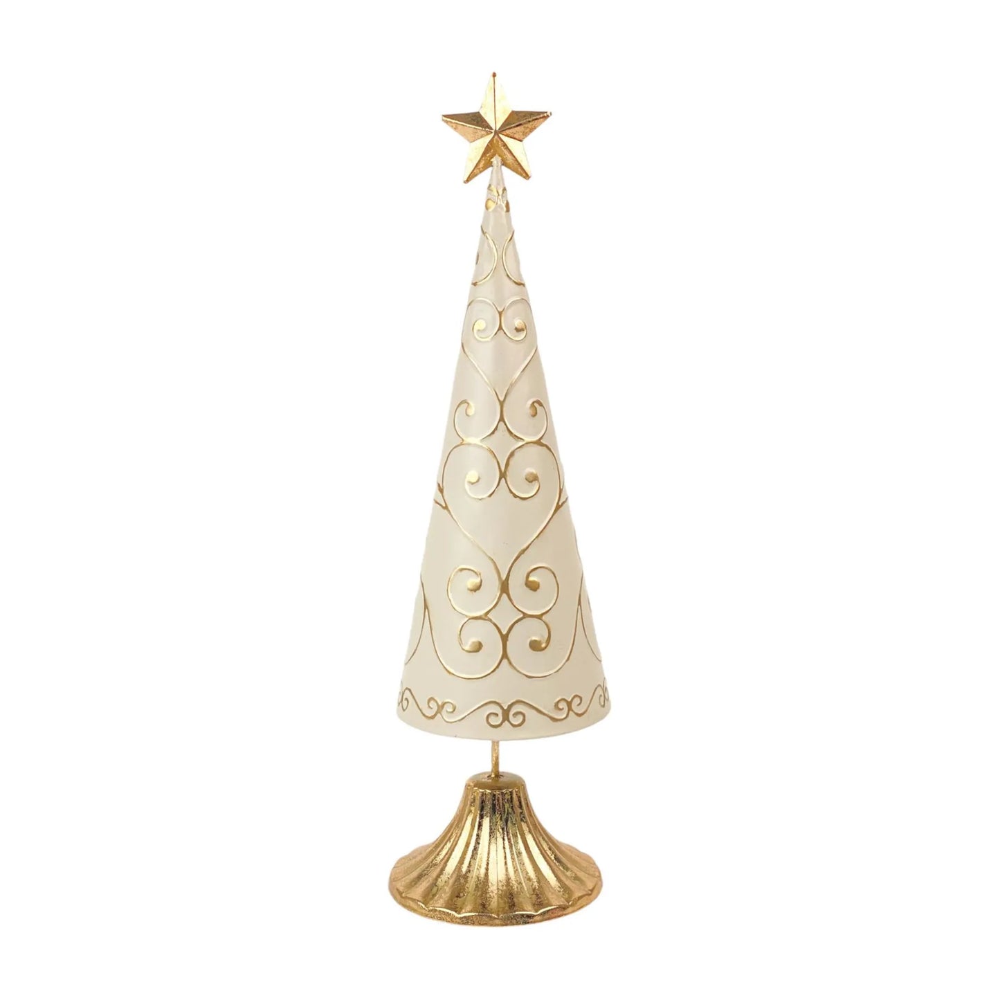 Árbol Decorativo de Hierro con Estrella 12.5×12.5×46 cm