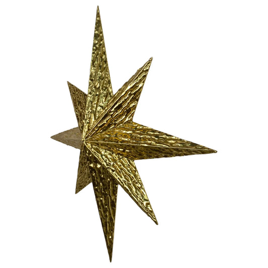 Estrella Decorativa Dorada en Relieve