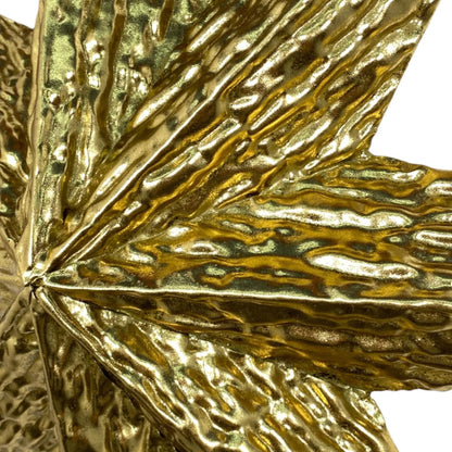 Estrella Decorativa Dorada en Relieve