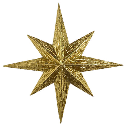 Estrella Decorativa Dorada en Relieve