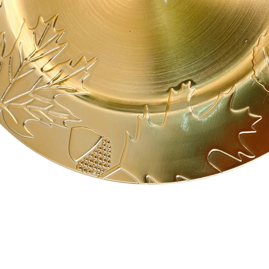 Portaplato Decorativo Dorado -  33 cm