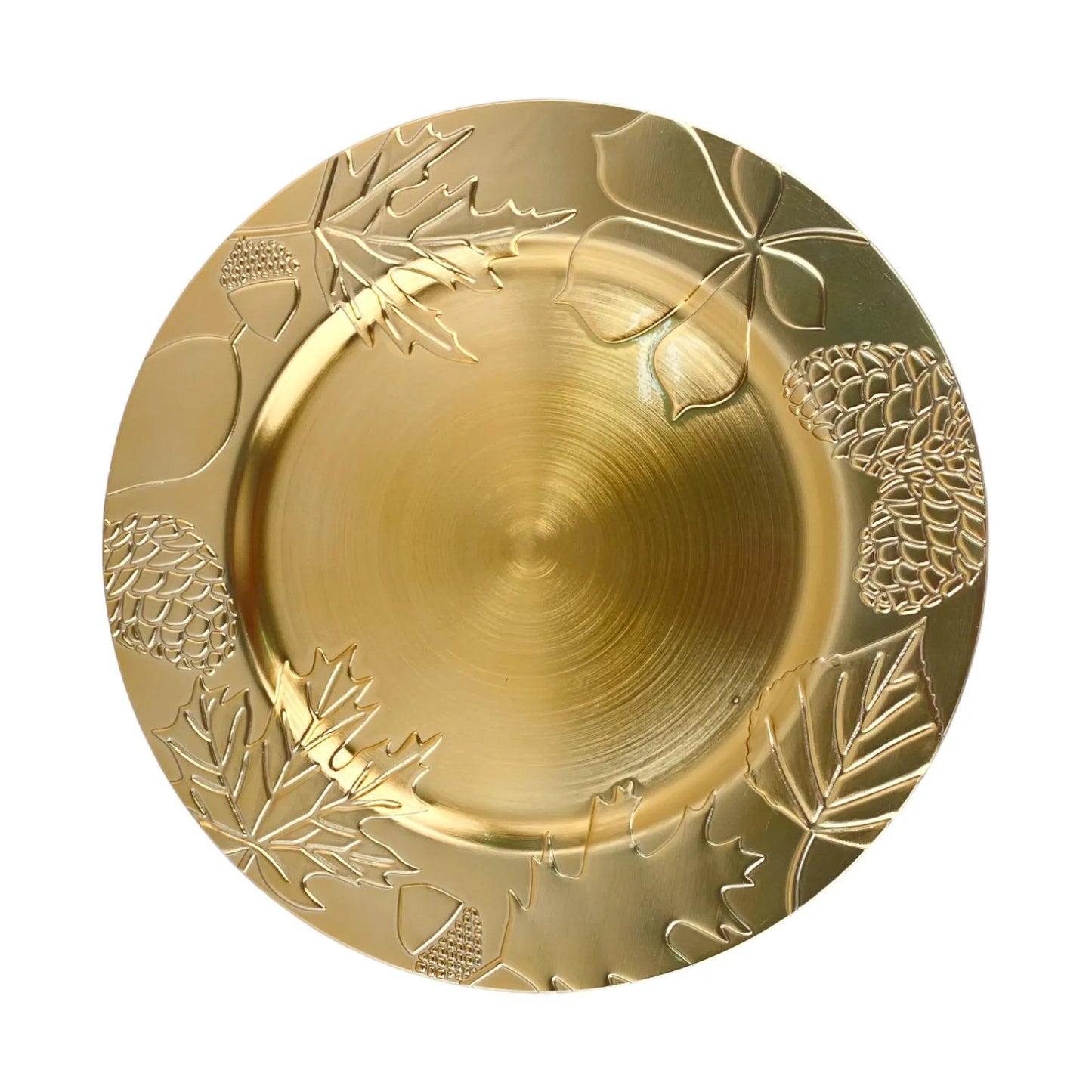 Portaplato Decorativo Dorado -  33 cm