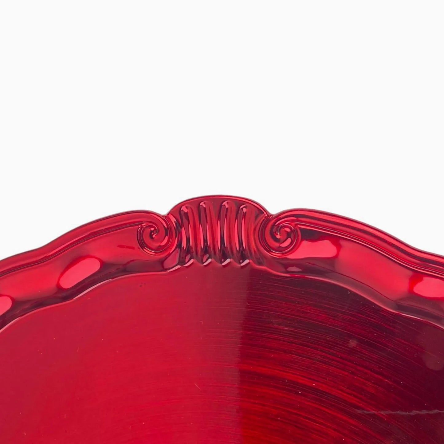 Portaplato Decorativo Rojo - 33 cm