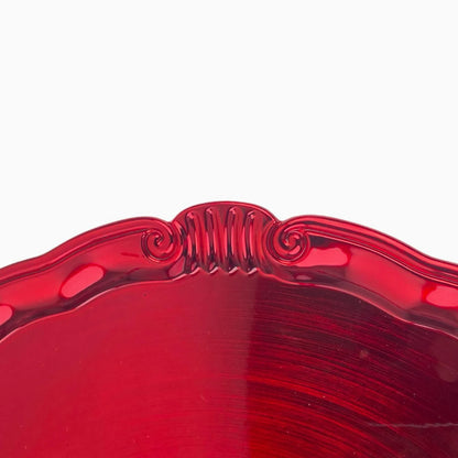 Portaplato Decorativo Rojo - 33 cm