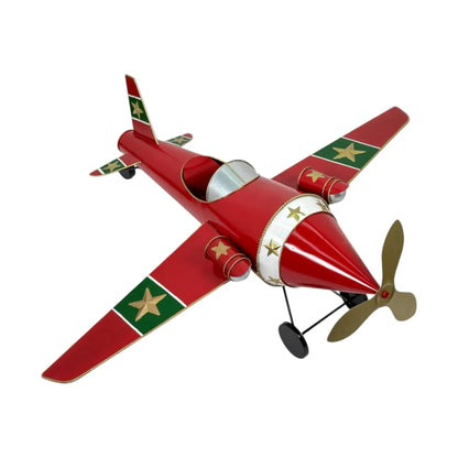 Avión Decorativo Navideño - 104 cm