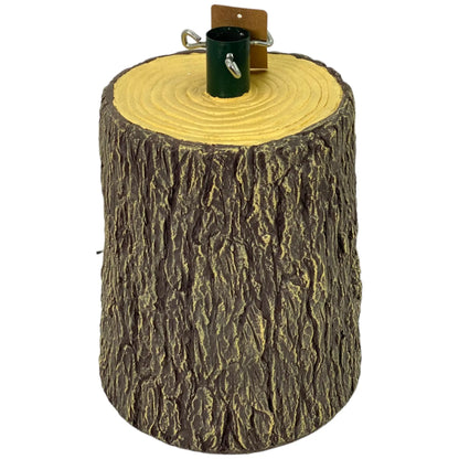 Base Decorativa para Árbol de Navidad – Tronco de Madera
