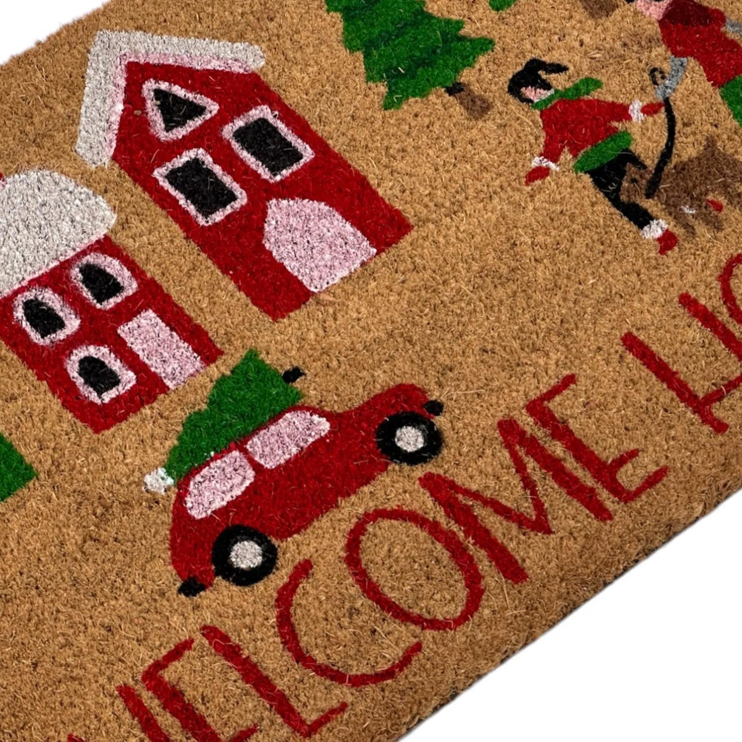 Alfombra Navideña “Welcome Home” - 60 cm x 60 cm